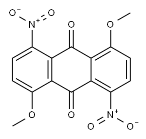 1,5-dimethoxy-4,8-dinitroanthraquinone 구조식 이미지