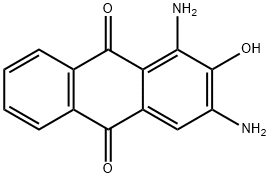 1,3-diamino-2-hydroxyanthracene-9,10-dione 구조식 이미지