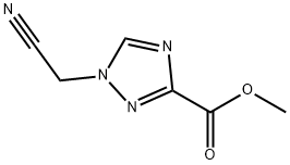1H-1,2,4-Triazole-3-carboxylicacid,1-(cyanomethyl)-,methylester(9CI) 구조식 이미지