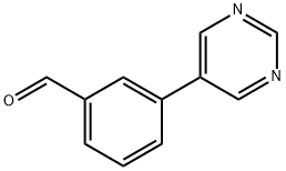 3-пиримидин-5-илбензальдегид структурированное изображение