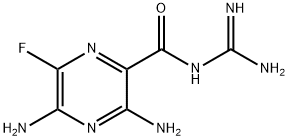 3,5-디아미노-6-플루오로-2-피라지노일구아니딘 구조식 이미지