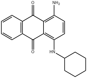 1-아미노-4-(사이클로헥실아미노)안트라퀴논 구조식 이미지