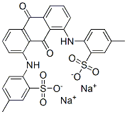 disodium 4,4'-[(9,10-dihydro-9,10-dioxo-1,8-anthrylene)diimino]bis(toluene-3-sulphonate) 구조식 이미지