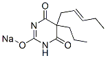 5-(2-Pentenyl)-5-propyl-2-sodiooxy-4,6(1H,5H)-pyrimidinedione 구조식 이미지