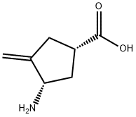 시클로펜탄카르복실산,3-아미노-4-메틸렌-,(1S,3S)-(9CI) 구조식 이미지