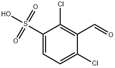 2,4-Dichloro-3-formylbenzenesulfonic acid 구조식 이미지