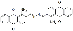 1-amino-9,10-dihydro-9,10-dioxoanthracene-2-carbaldehyde 2-[(1-amino-9,10-dihydro-9,10-dioxo-2-anthryl)methylene]hydrazone  구조식 이미지