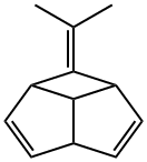 1H-Cyclobuta(cd)pentalene, 1a,3a,5a,5b-tetrahydro-1-(1-methylethyliden e)- 구조식 이미지