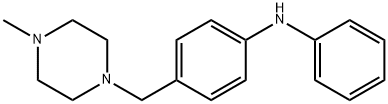 1-(p-아닐리노벤질)-4-메틸피페라진 구조식 이미지