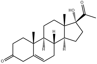 17-hydroxypregnenedione 구조식 이미지