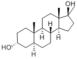 17b-Methyl-5a-androstane-3a,17b-diol 구조식 이미지