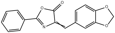 2-PHENYL-4-PIPERONYLIDENE-2-OXAZOLIN-5-ONE 구조식 이미지