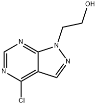 7-Chloro-3-(2-hydroxyethyl)-1H-pyrazolo[4,3-d]pyriMidine, 97% 구조식 이미지