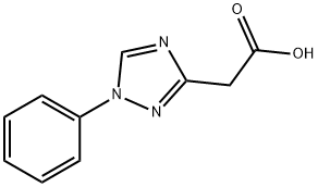 (1-페닐-1H-1,2,4-트리아졸-3-일)아세트산 구조식 이미지
