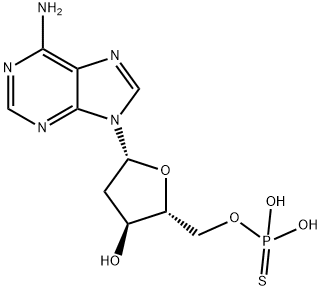 2'-DEOXYADENOSINE-5'-O-MONOPHOSPHOROTHIOATE SODIUM SALT 구조식 이미지