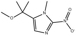 1-Methyl-2-nitro-5-(1-methoxy-1-methylethyl)-1H-imidazole 구조식 이미지