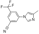 3-(4-Methyl-1H-imidazol-1-yl)-5-(trifluoromethyl)benzonitrile Structure