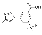 3-(4-Methylimidazol-1-yl)-5-trifluoromethylbenzoic acid Structure