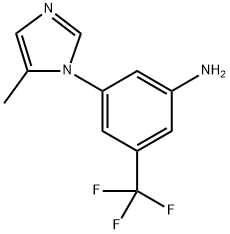 3-(5-Methyl-1H-iMidazol-1-yl)-5-(trifluoroMethyl)benzenaMine Structure