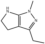 Pyrrolo[2,3-c]pyrazole,  3-ethyl-1,4,5,6-tetrahydro-1-methyl- Structure