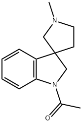 1-Acetyl-1'-methylspiro[indoline-3,3'-pyrrolidine] Structure