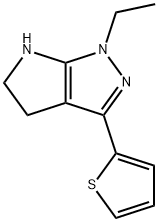 Pyrrolo[2,3-c]pyrazole, 1-ethyl-1,4,5,6-tetrahydro-3-(2-thienyl)- (9CI) 구조식 이미지