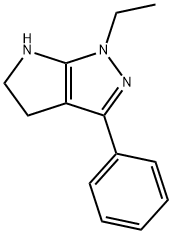 Pyrrolo[2,3-c]pyrazole, 1-ethyl-1,4,5,6-tetrahydro-3-phenyl- (9CI) Structure