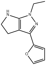 Pyrrolo[2,3-c]pyrazole, 1-ethyl-3-(2-furanyl)-1,4,5,6-tetrahydro- (9CI) 구조식 이미지