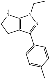 Pyrrolo[2,3-c]pyrazole, 1-ethyl-1,4,5,6-tetrahydro-3-(4-methylphenyl)- (9CI) 구조식 이미지