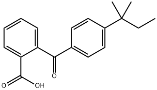 2-[4-(1,1-dimethylpropyl)benzoyl]benzoic acid Structure