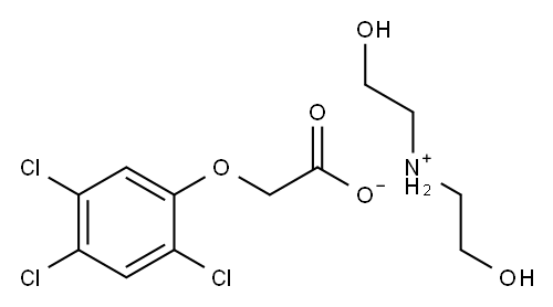 bis(2-hydroxyethyl)ammonium 2,4,5-trichlorophenoxyacetate  Structure