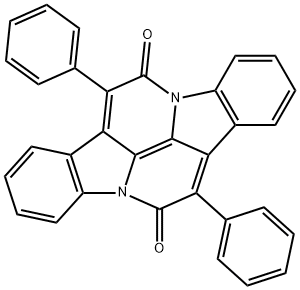 7,14-diphenyldiindolo[3,2,1-de:3',2',1'-ij][1,5]naphthyridine-6,13-dione 구조식 이미지