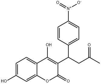 rac 7-Hydroxy Acenocoumarol 구조식 이미지