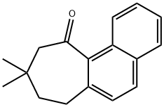 7,8,9,10-Tetrahydro-9,9-dimethyl-11H-cyclohepta[a]naphthalen-11-one 구조식 이미지