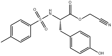 N-(p-Tolylsulfonyl)-L-tyrosine cyanomethyl ester Structure