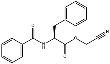 N-벤조일-L-페닐알라닌시아노메틸에스테르 구조식 이미지