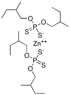 O,O'-bis(2-methylbutyl) hydrogen dithiophosphate, zinc salt 구조식 이미지