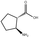 (1S,2S)-(-)-2-Amino-1-cyclopentanecarboxylic acid 구조식 이미지