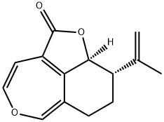 (9S,9aS)-7,8,9,9a-Tetrahydro-9-(1-methylvinyl)-2H-furo[4,3,2-ef][2]benzoxepin-2-one 구조식 이미지