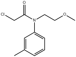 아세트아미드,2-클로로-N-(2-메톡시에틸)-N-(3-메틸페닐)- 구조식 이미지