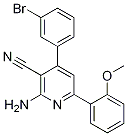 2-AMino-4-(3-broMo-phenyl)-6-(2-Methoxy-phenyl)-nicotinonitrile Structure