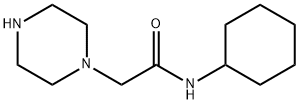 N-Cyclohexyl-2-piperazin-1-yl-acetamide Structure