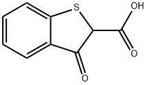 3-옥소-2,3-디히드로벤조[b]티오펜-2-카르복실산 구조식 이미지