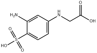 N-(3-amino-4-sulfophenyl)glycine Structure