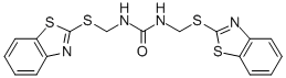 1,3-bis(2-benzothiazolylmercaptomethyl)urea Structure