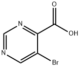 5-BROMO-4-PYRIMIDINECARBOXYLIC ACID 구조식 이미지