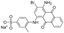 sodium 6-[(4-amino-3-bromo-9,10-dihydro-9,10-dioxo-1-anthryl)amino]toluene-3-sulphonate  구조식 이미지