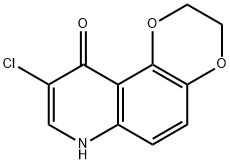 1,4-Dioxino[2,3-f]quinolin-10(7H)-one,  9-chloro-2,3-dihydro- 구조식 이미지