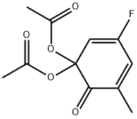 3-Fluoro-5-methyl-6-oxo-2,4-cyclohexadienylidenediacetate Structure