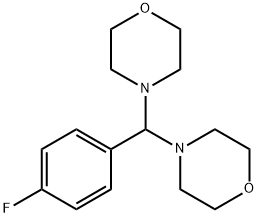 4,4'-[(4-Fluorophenyl)methylene]dimorpholine Structure